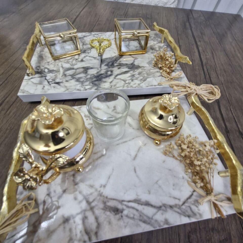 İSTEME ÇİÇEĞİ VE SÖZ NİŞAN TEPSİSİ