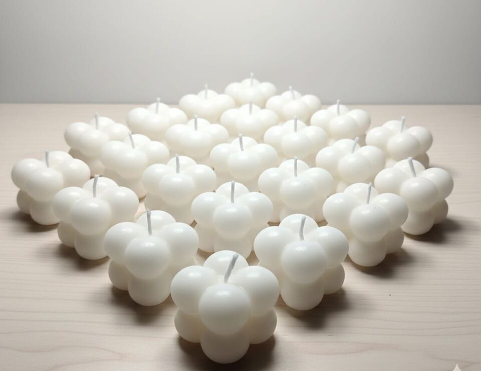 25 ADET MİKA KUTU BUBBLE MUM