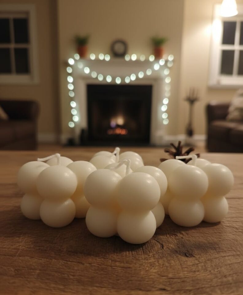 25 ADET MİKA KUTU BUBBLE MUM