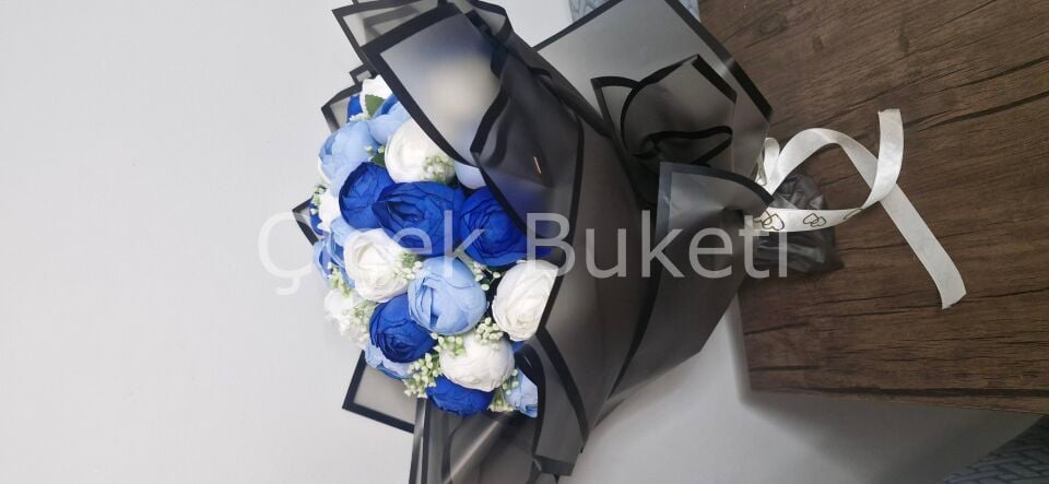 MAVİ ŞAKAYIK ÇİÇEK BUKETİ